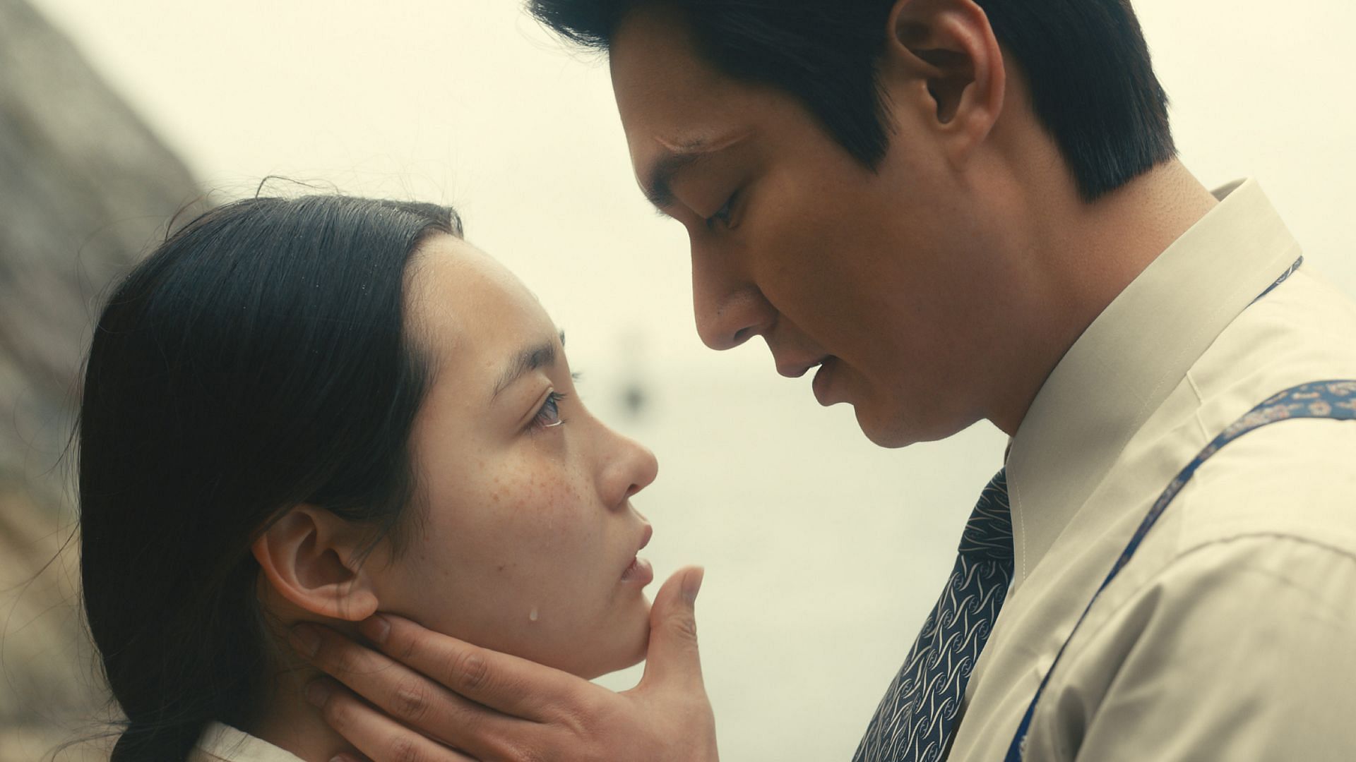 A still of Kim Min-ha and Lee Min-ho (Image via Apple TV+)