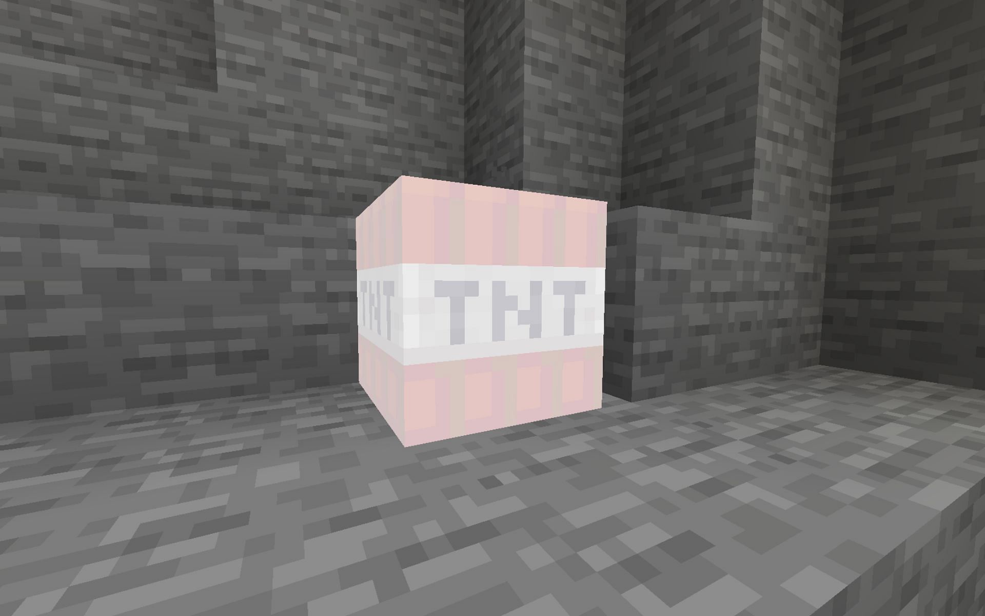 TNT about to blow up (Image via Minecraft)