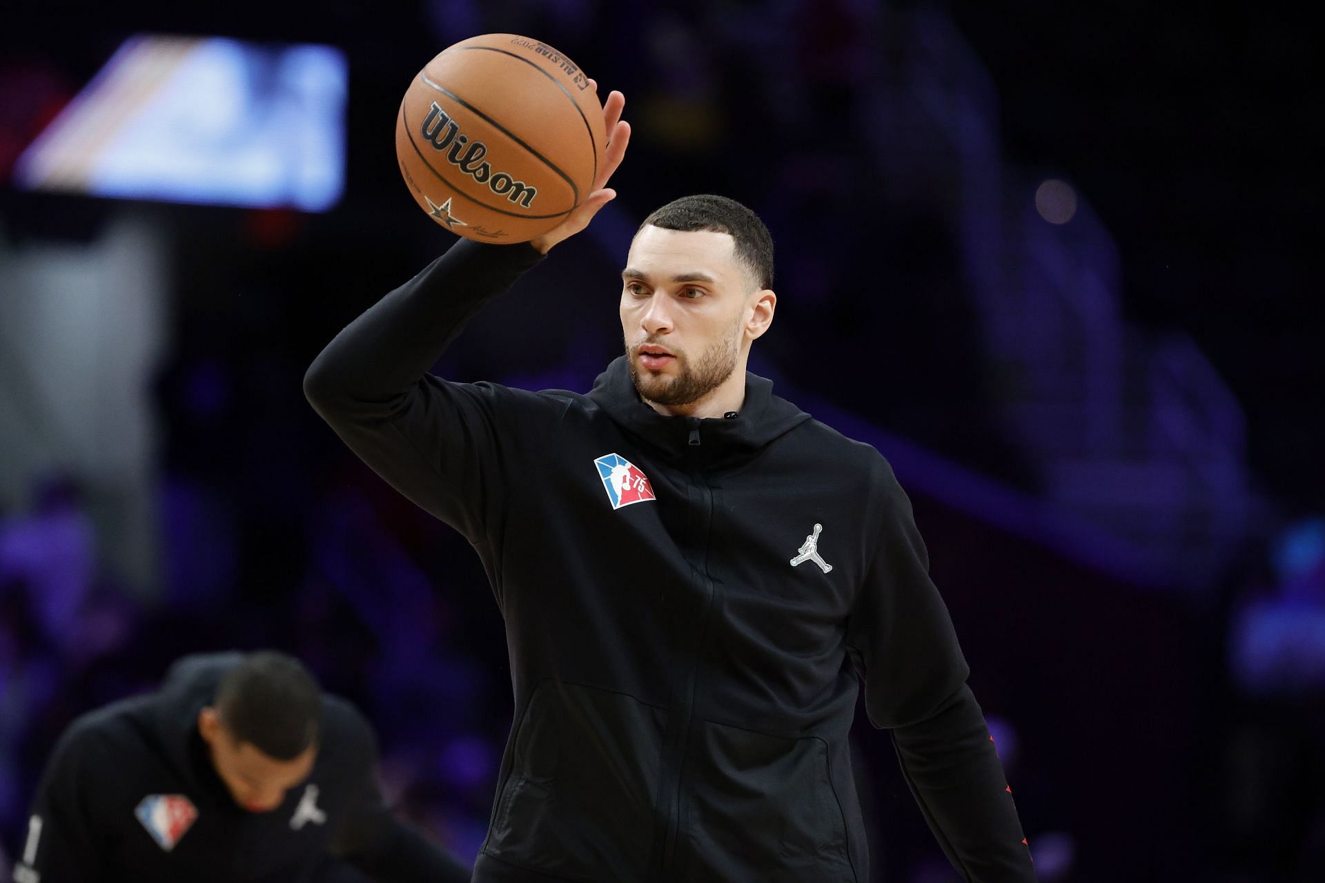 Zach LaVine of the Chicago Bulls at the 2022 NBA All-Star Game