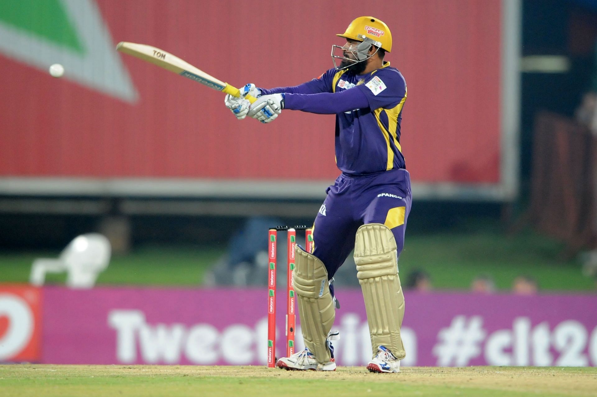 Yusuf Pathan batting for Kolkata Knight Riders. Pic: Getty Images