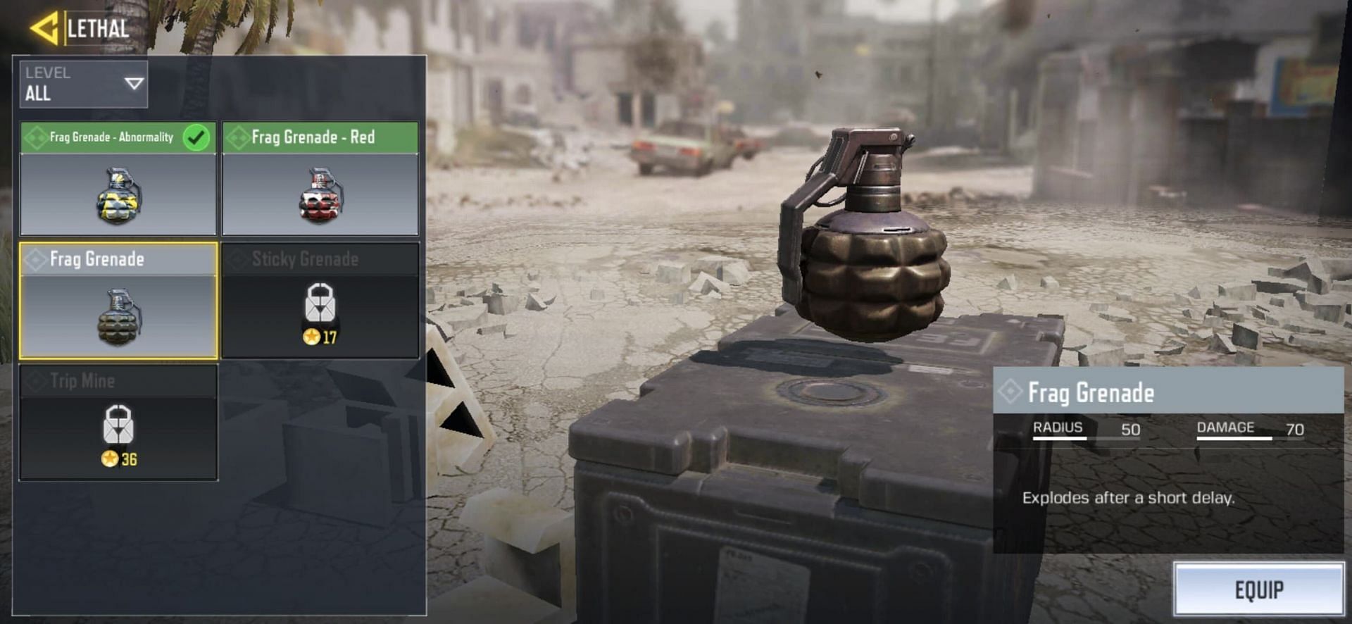 The Frag Grenade is a simply yet effective lethal equipment (Image via Activision)