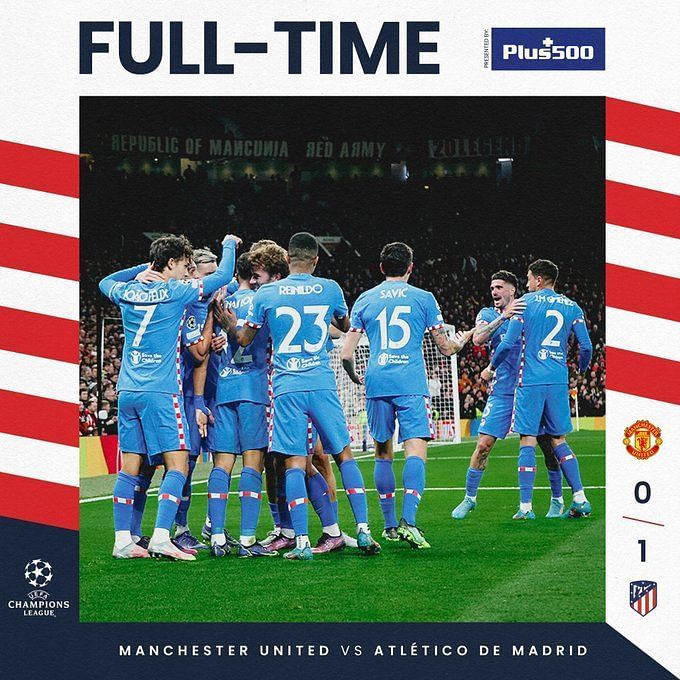 UEFA Champions League 2021-22: Atletico Madrid Knock Out Manchester United  Courtesy Renan Lodi Strike