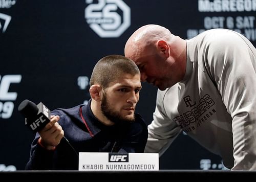 Khabib Nurmagomedov with UFC President Dana White