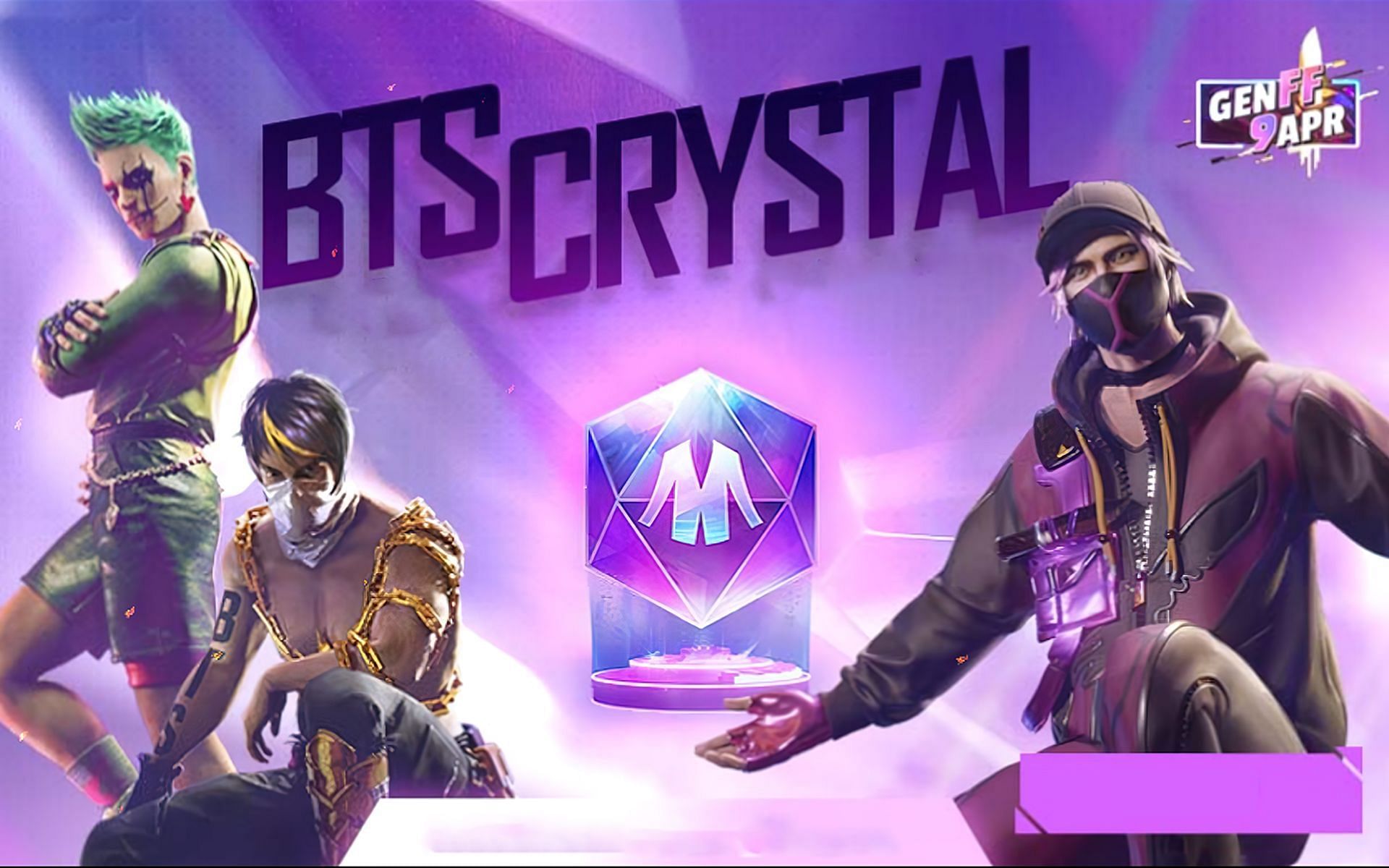 BTS Crystal can be used to collect BTS outfit bundles in Free Fire (Image via Sportskeeda)