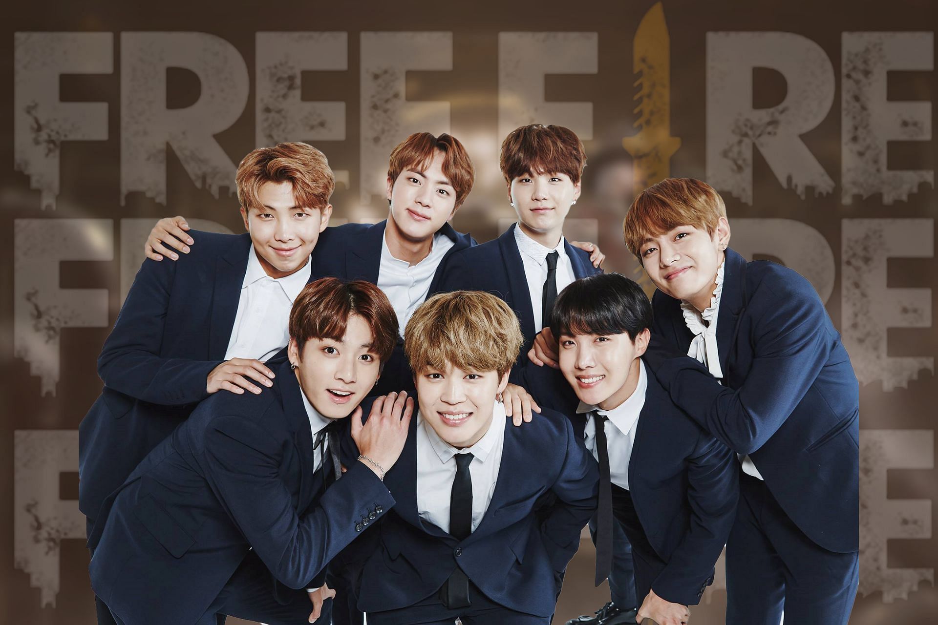 Free Fire is collaborating with BTS to introduce new content in the game (Image via Sportskeeda)