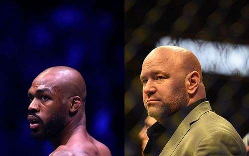 Jon Jones (Left) and Dana White (Right) (Images courtesy of Getty)