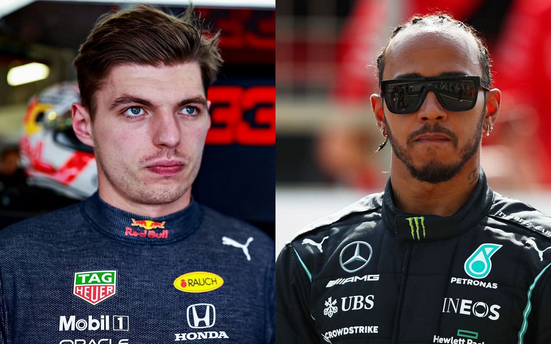 Lewis Hamilton (right) and Max Verstappen&#039;s (left) infamous Silverston clash was one of several flashpoints in their rivalry last season