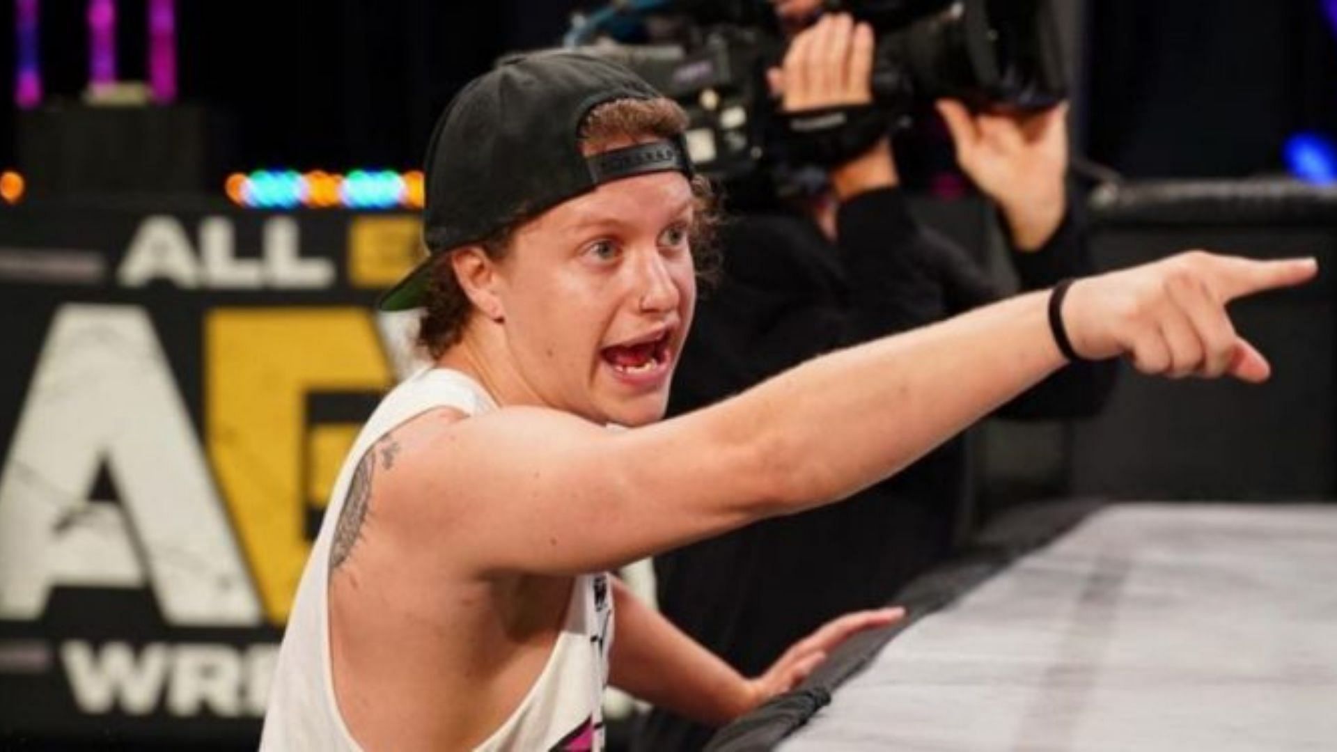 Marko Stunt at an AEW event in 2021