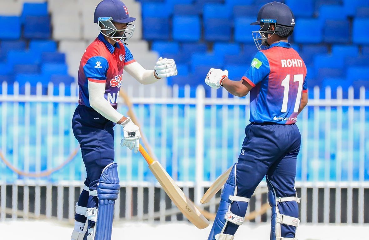 नेपाल के मध्यक्रम ने बेहतरीन बल्लेबाजी का प्रदर्शन किया