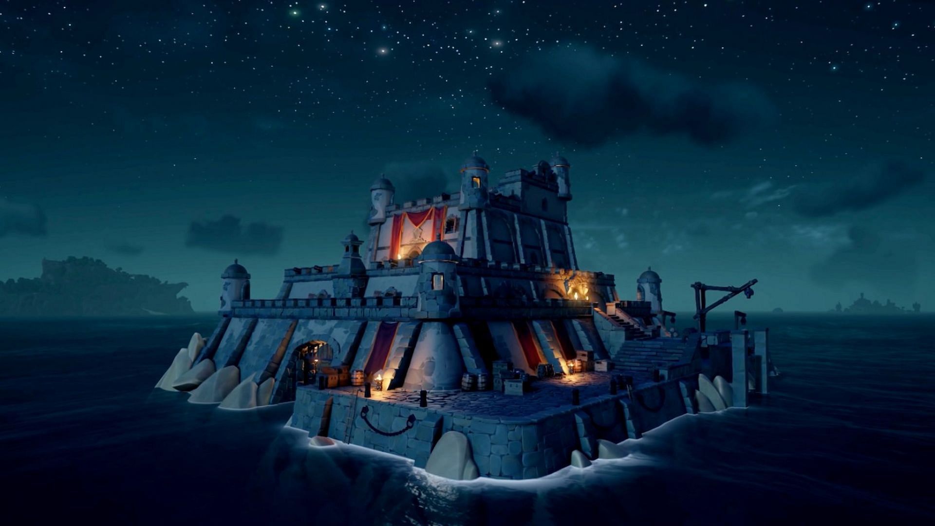 Players are able to explore the new Sea Forts introduced in Season 6 (Image via Sea of Thieves)