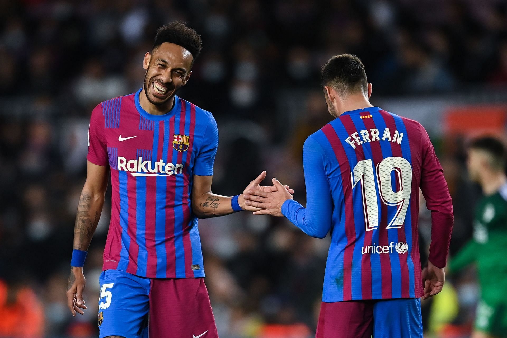 Pierre-Emerick Aubameyang (L) and Ferran Torres (R) have been sensational for Barcelona.
