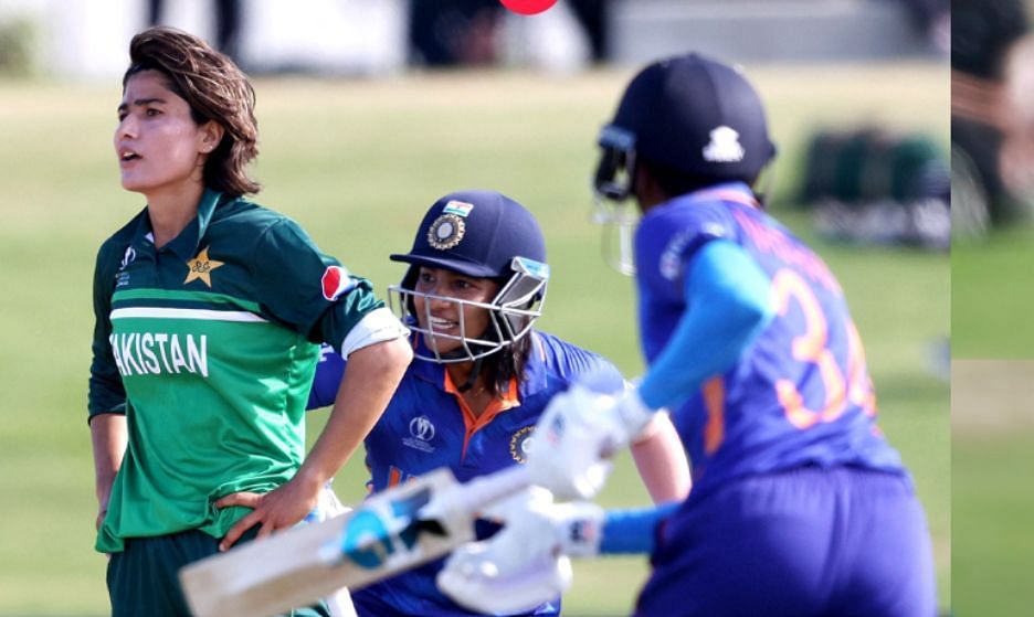 Pooja Vastrakar and Sneh Rana added 122 runs for the 7th wicket [Image- Twitter]