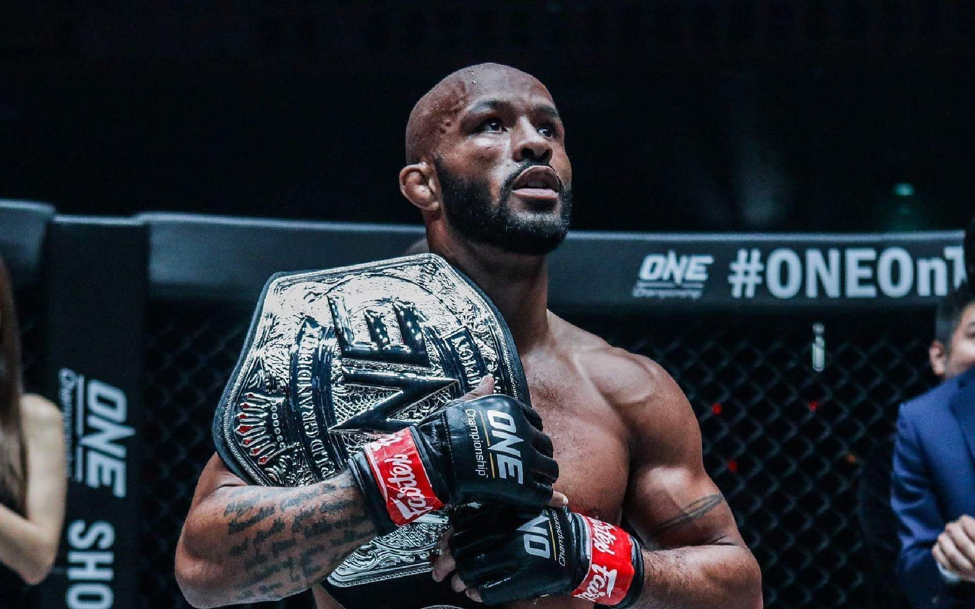 Demetrious Johnson says it was after his title match against Dominick Cruz in the UFC that made him realize that he could have a viable career in MMA. [Photo ONE Championship]