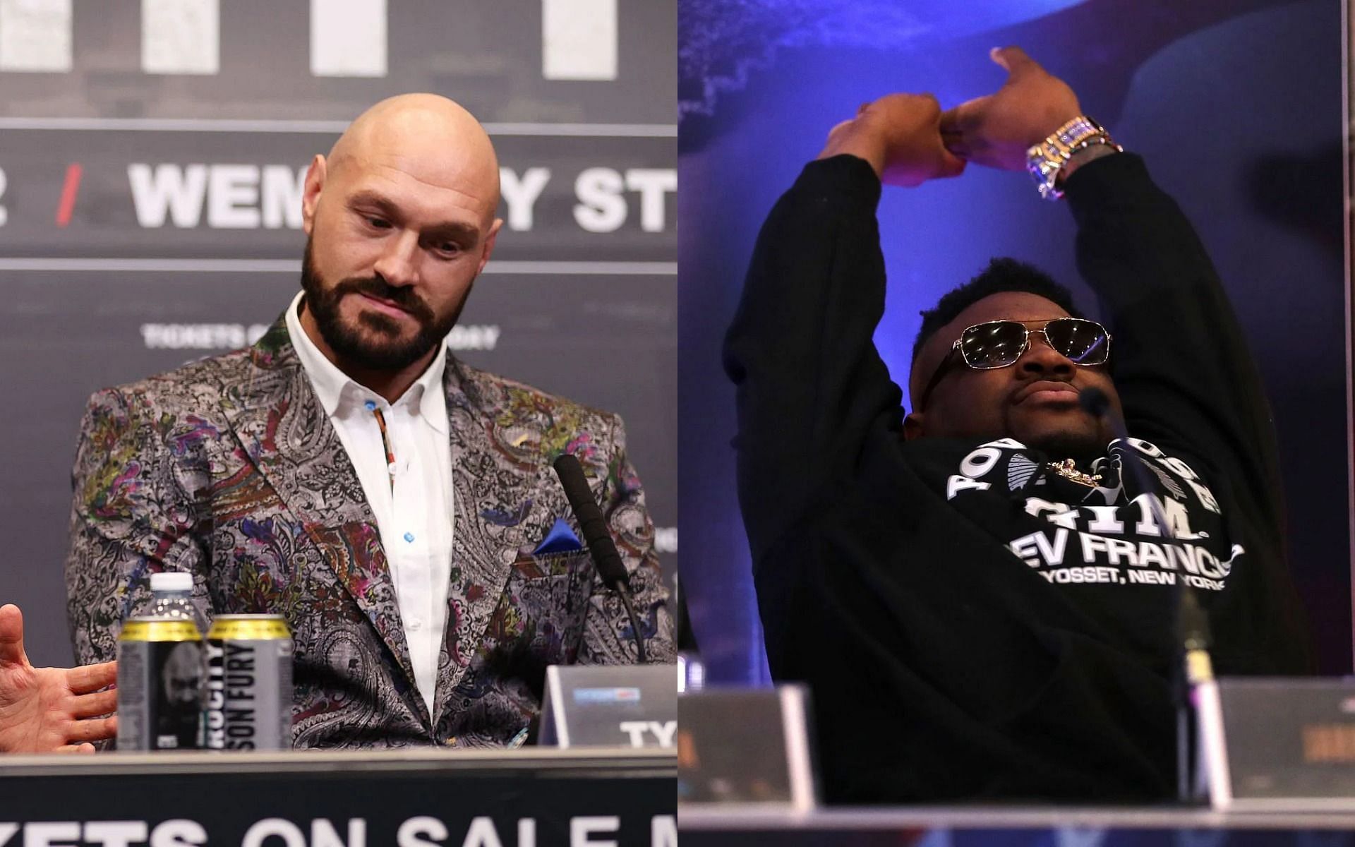 Tyson Fury (L) has added some firepower to his team in the form of Jarrell Miller (R)