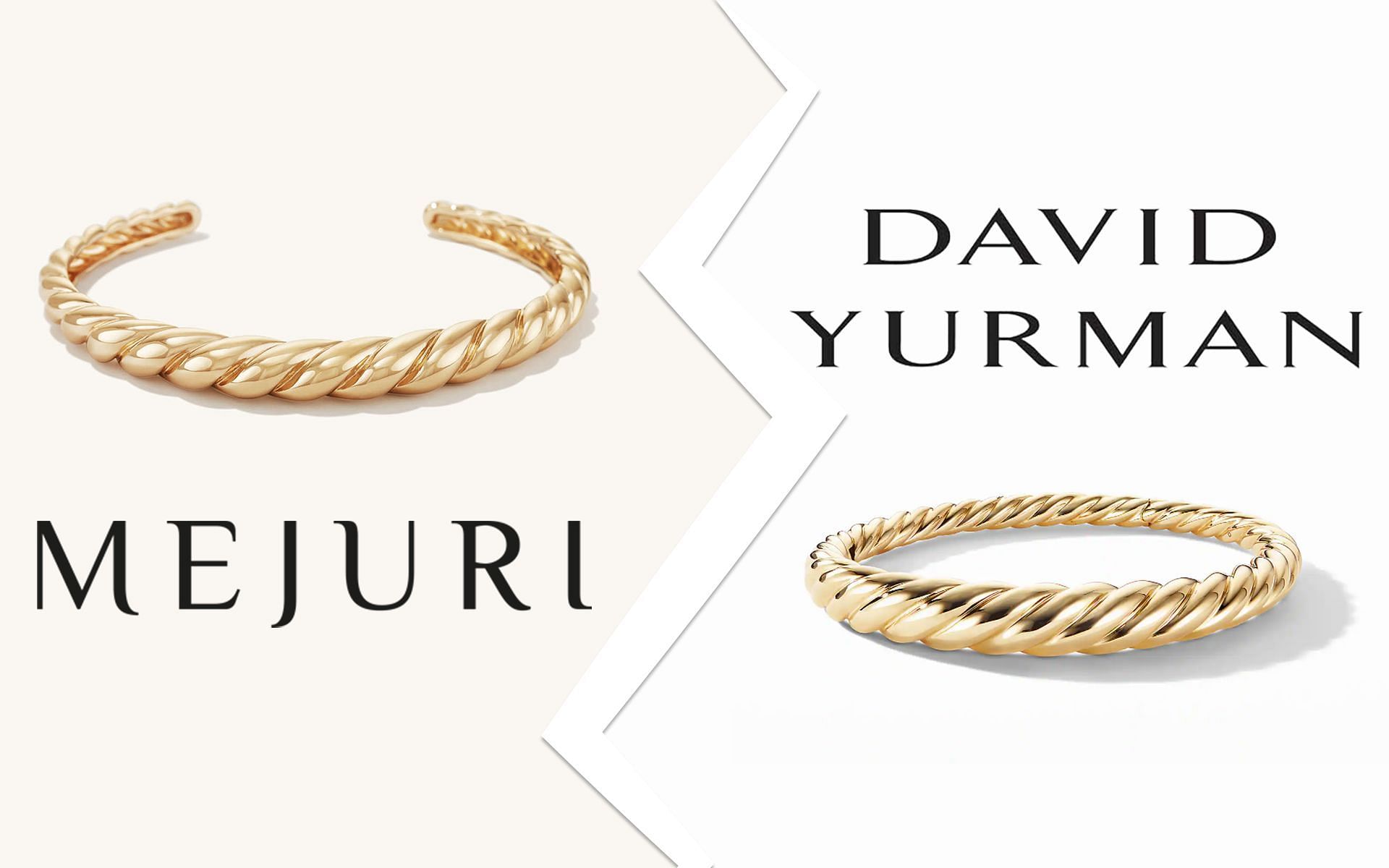 Mejuri X David Yurman lawsuit drama explained (Image via mejuri.com/ davidyurman.com)