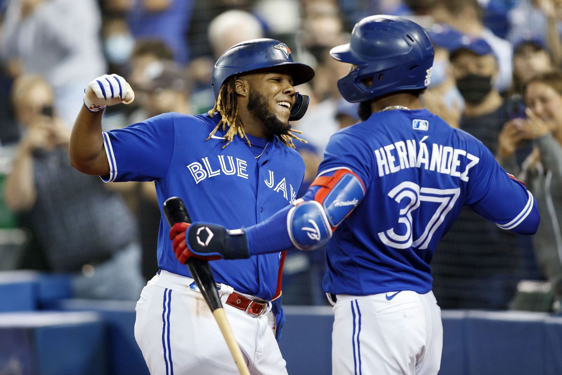 Vladimir Guerrero Jr. of the Toronto Blue Jays tied for most home runs in 2021