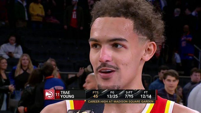 Video: Trae Young Shuts Down Heckler At Hawks-Knicks Game: Hold