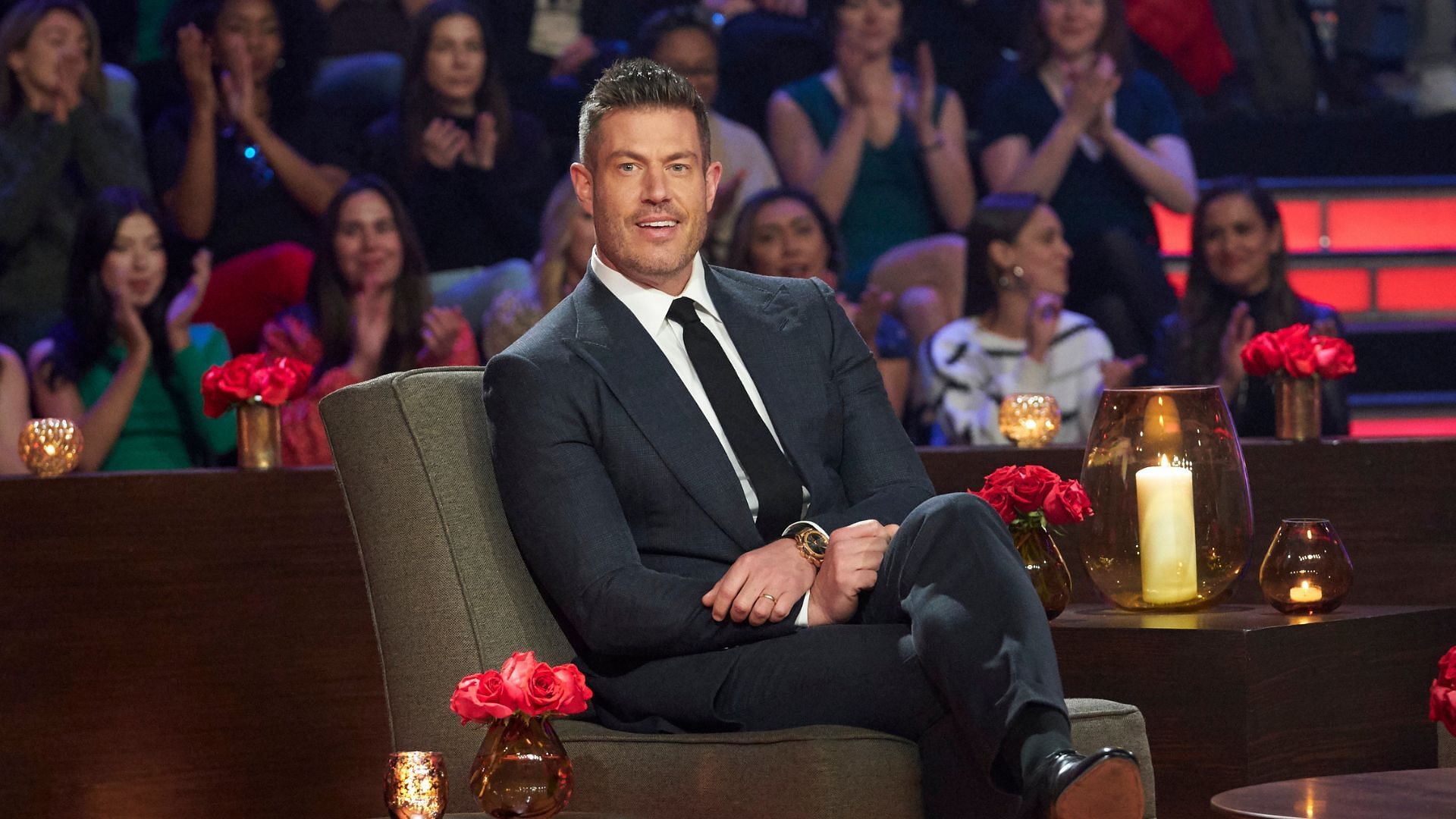 The Bachelor Season 26 host Jesse Palmer looked visibly stressed out in most segments (Image via Craig Sjodin/ABC)