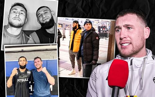 Khamzat Chimaev and Darren Till (Images courtesy of @darrentill2.0 ig, @khamzat_chimaev ig, BT sport YouTube)