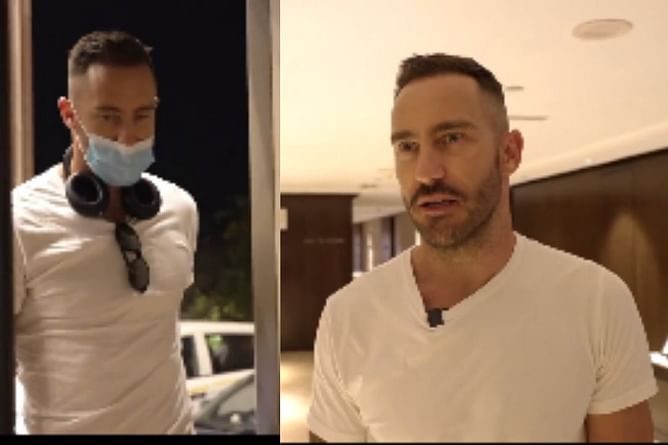 [Watch] "Hopefully it is first in and last out" - RCB captain Faf du Plessis enters quarantine in Mumbai ahead of IPL 2022