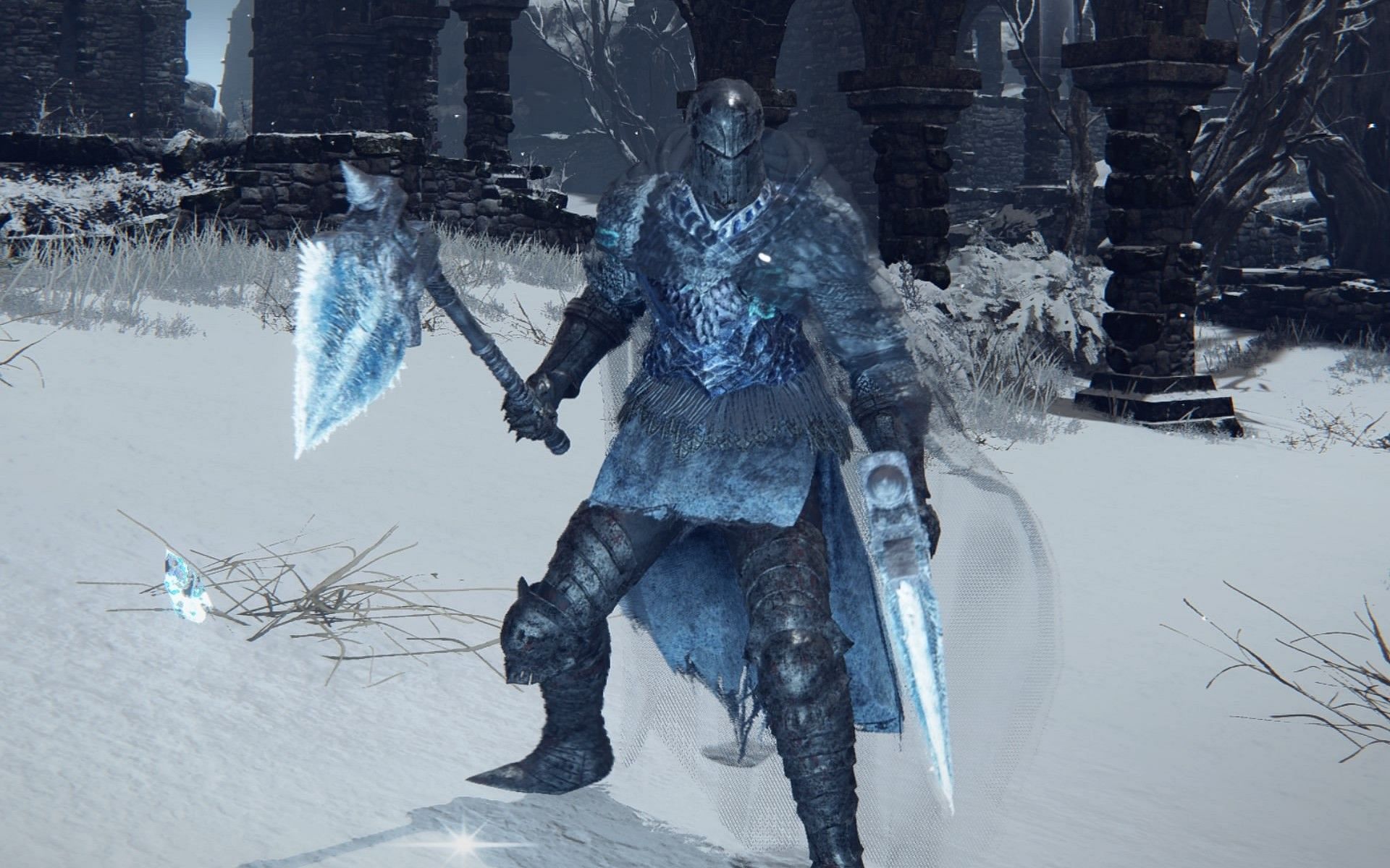 Frostbite can be a deadly buildup in the game. (Image via FromSoftware)