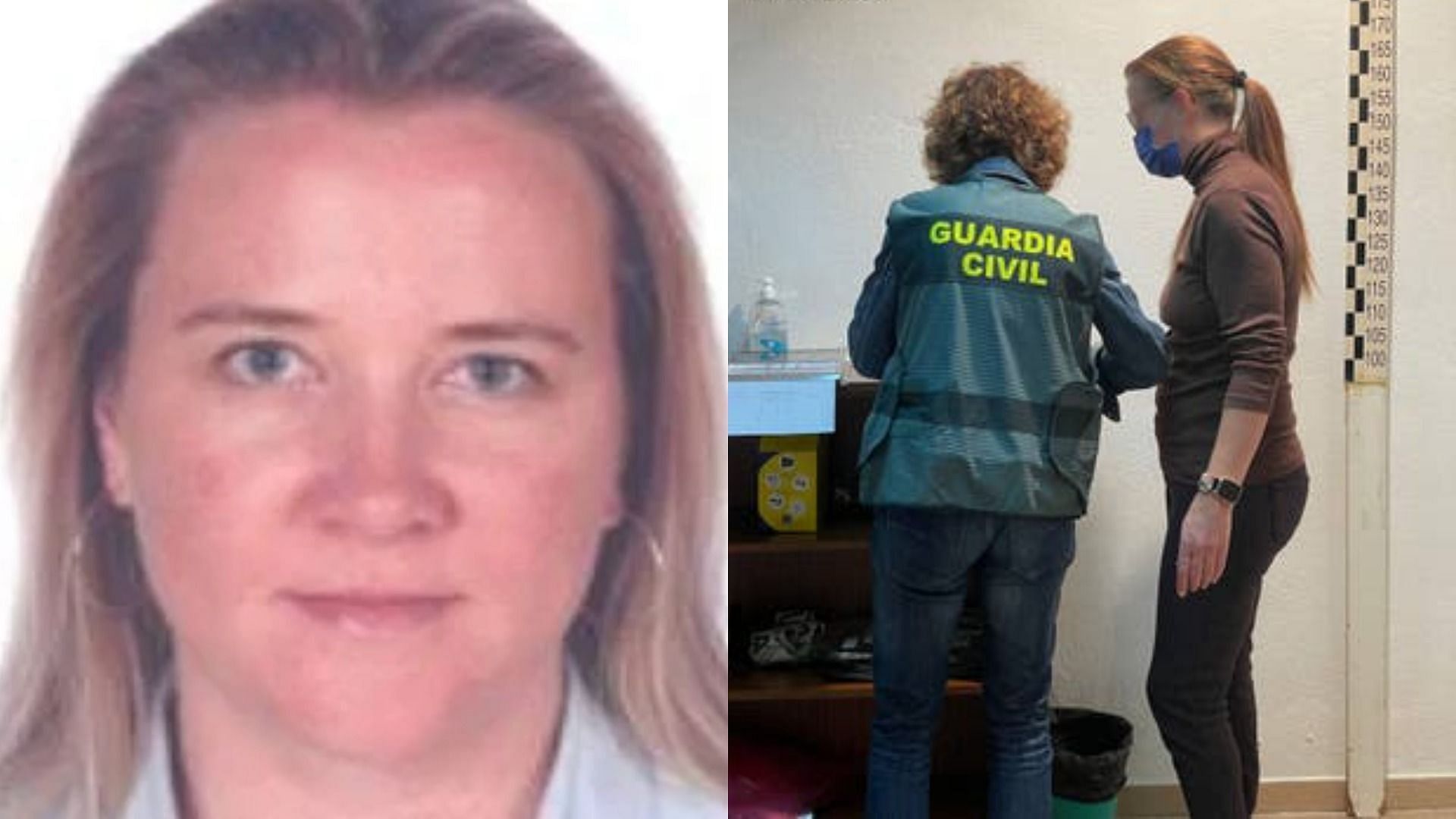 Sarah Panitzke was arrested after 9 years on the run (Images via NCA and Guardia Civil)