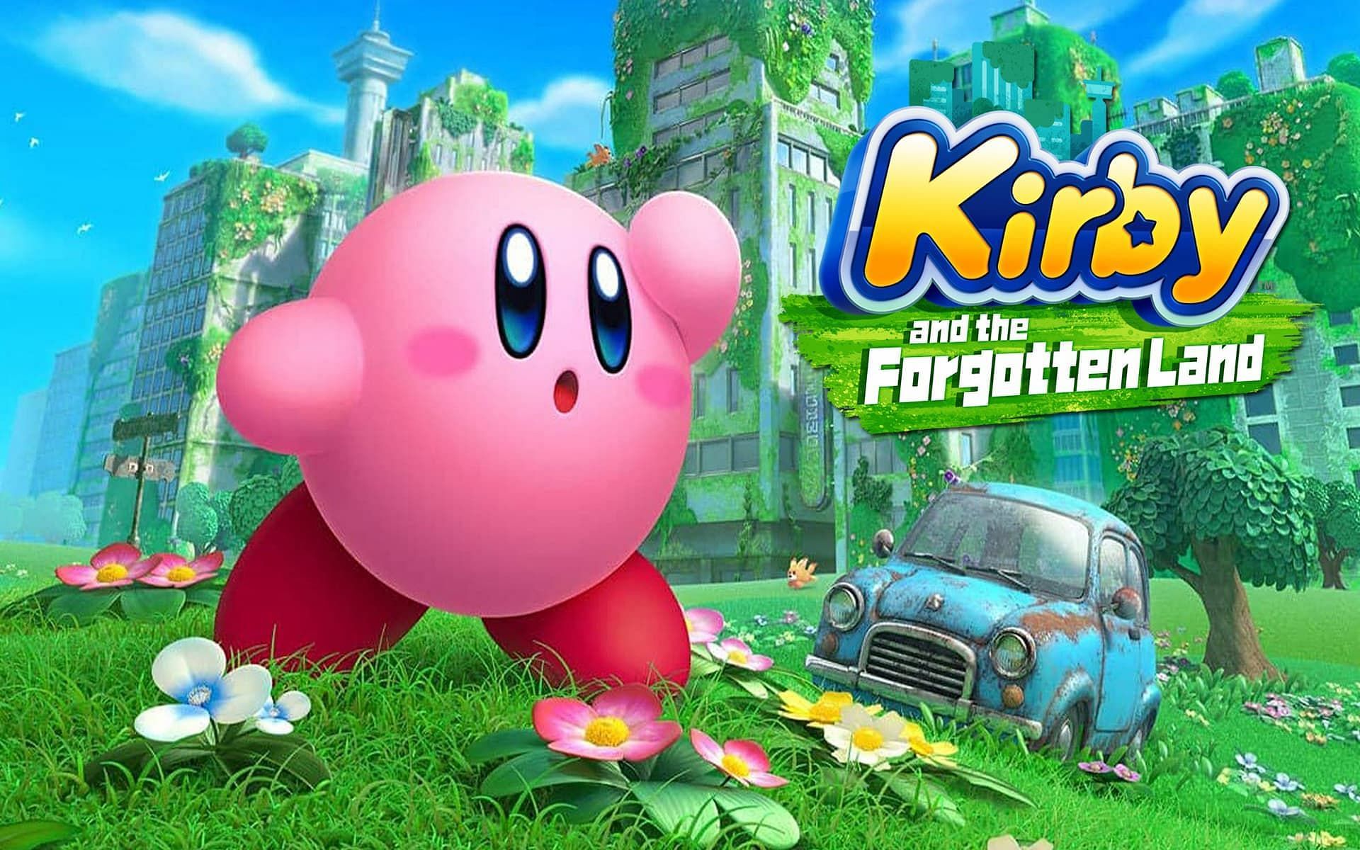 Kirby land. Kirby игра. Kirby and the Forgotten Land. Kirby and the Forgotten Land Nintendo Switch. Кирби обложка.