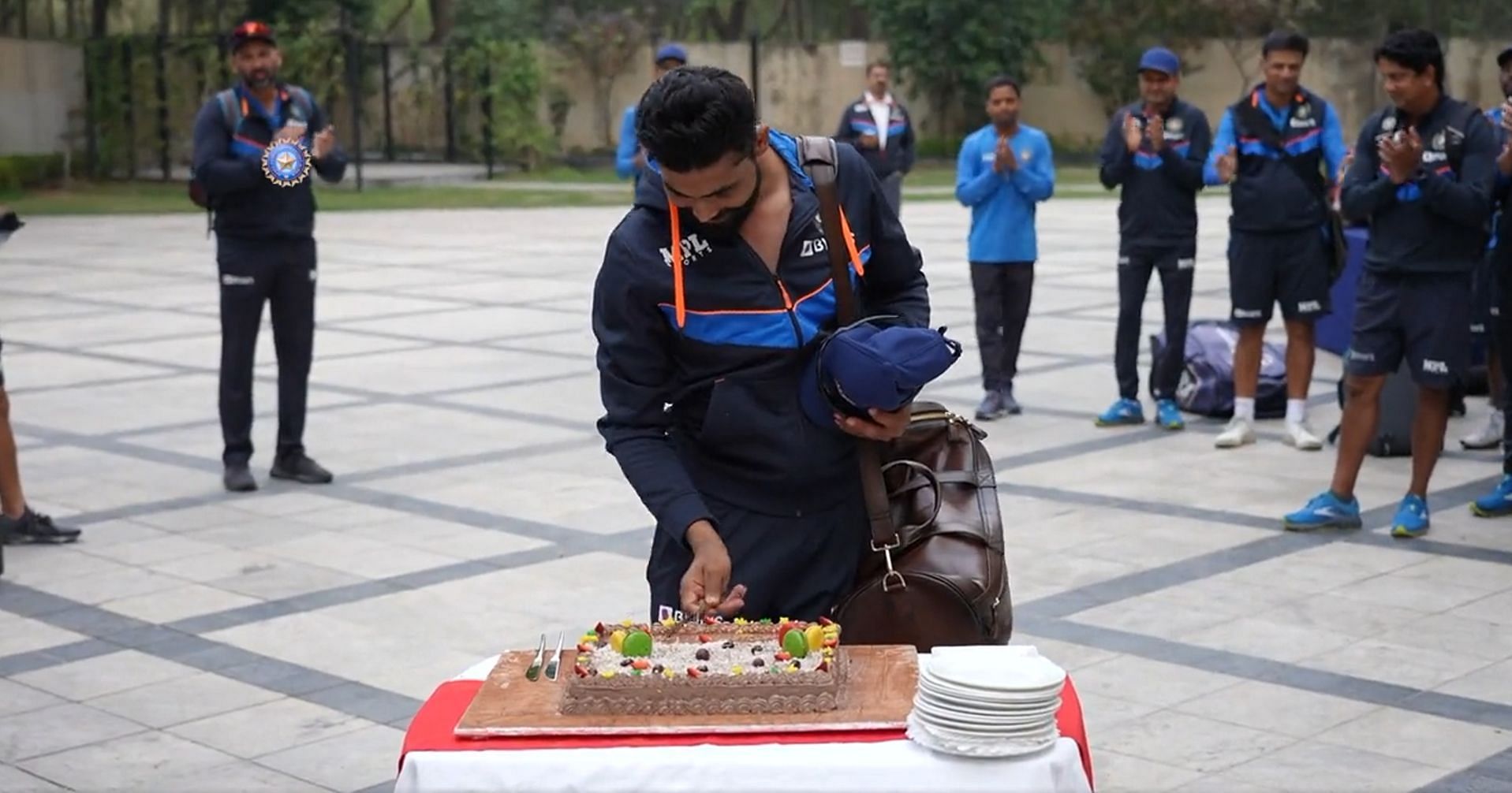 Team India contingent celebrates Ravindra Jadeja&#039;s outstanding performance. (PC: Instagram)