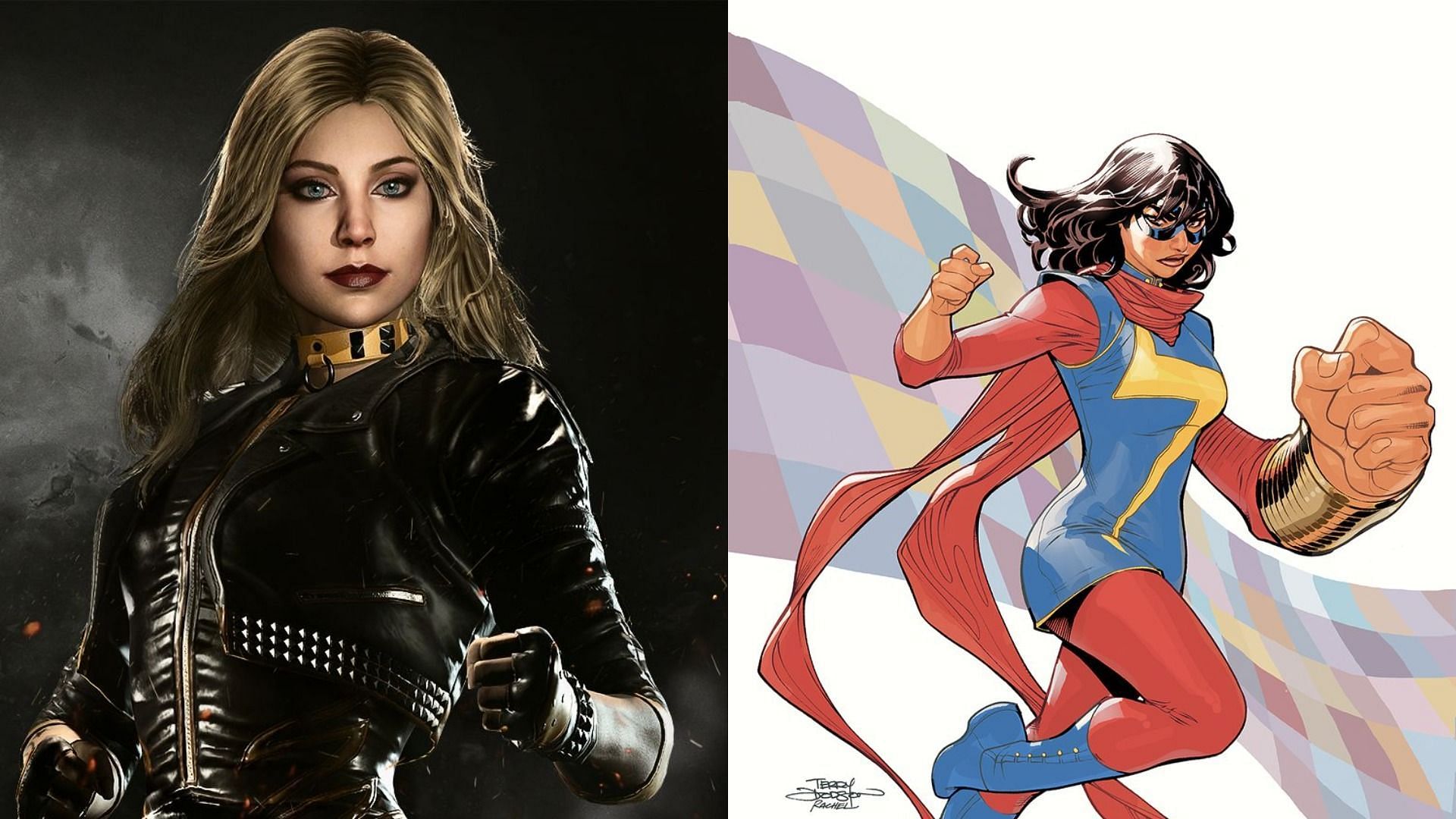 Female comic book heroes are slowly growing in number and stature (Image via DC/Marvel)
