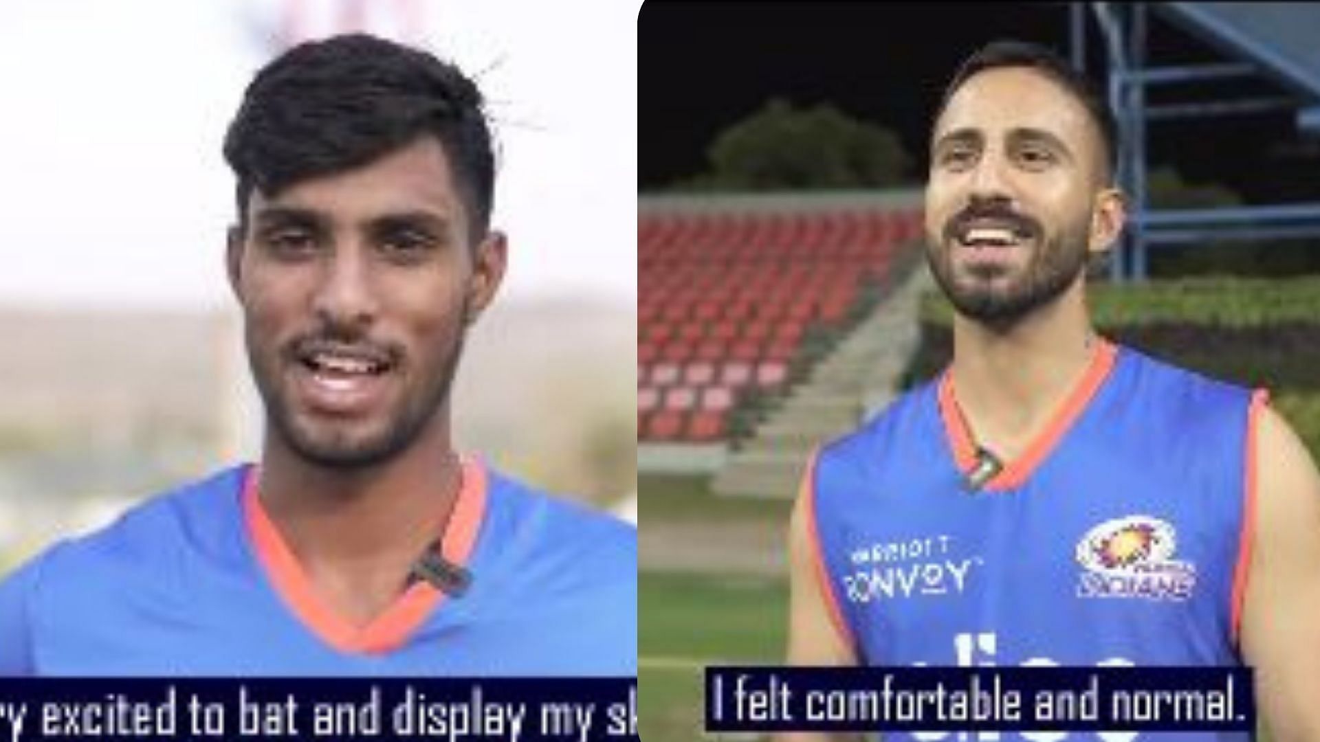 Mumbai Indians youngsters express their excitement after first training session