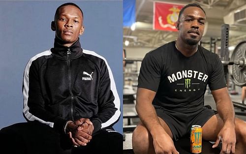 Israel Adesanya (L) and Jon Jones (R) via Instagram @stylebender and @jonnybones