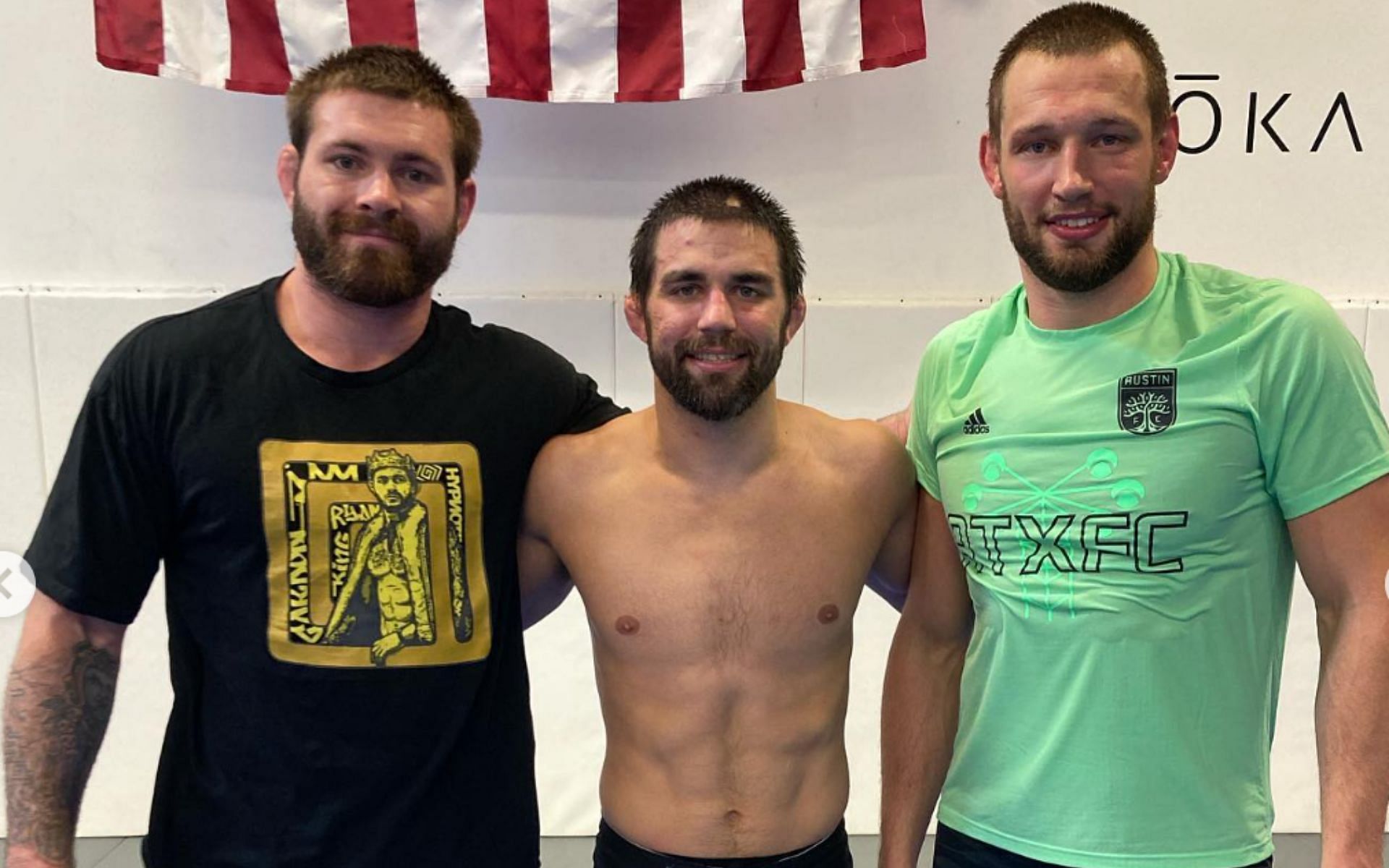 (left) Gordon Ryan, (middle) Garry Tonon, (right) Reinier de Ridder. (Image from @deriddermma Instagram)