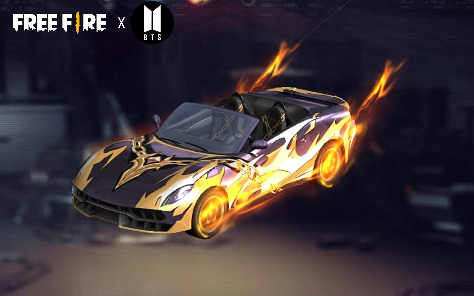 Golden Undaunted vehicle skin in Free Fire (Image via Sportskeeda)