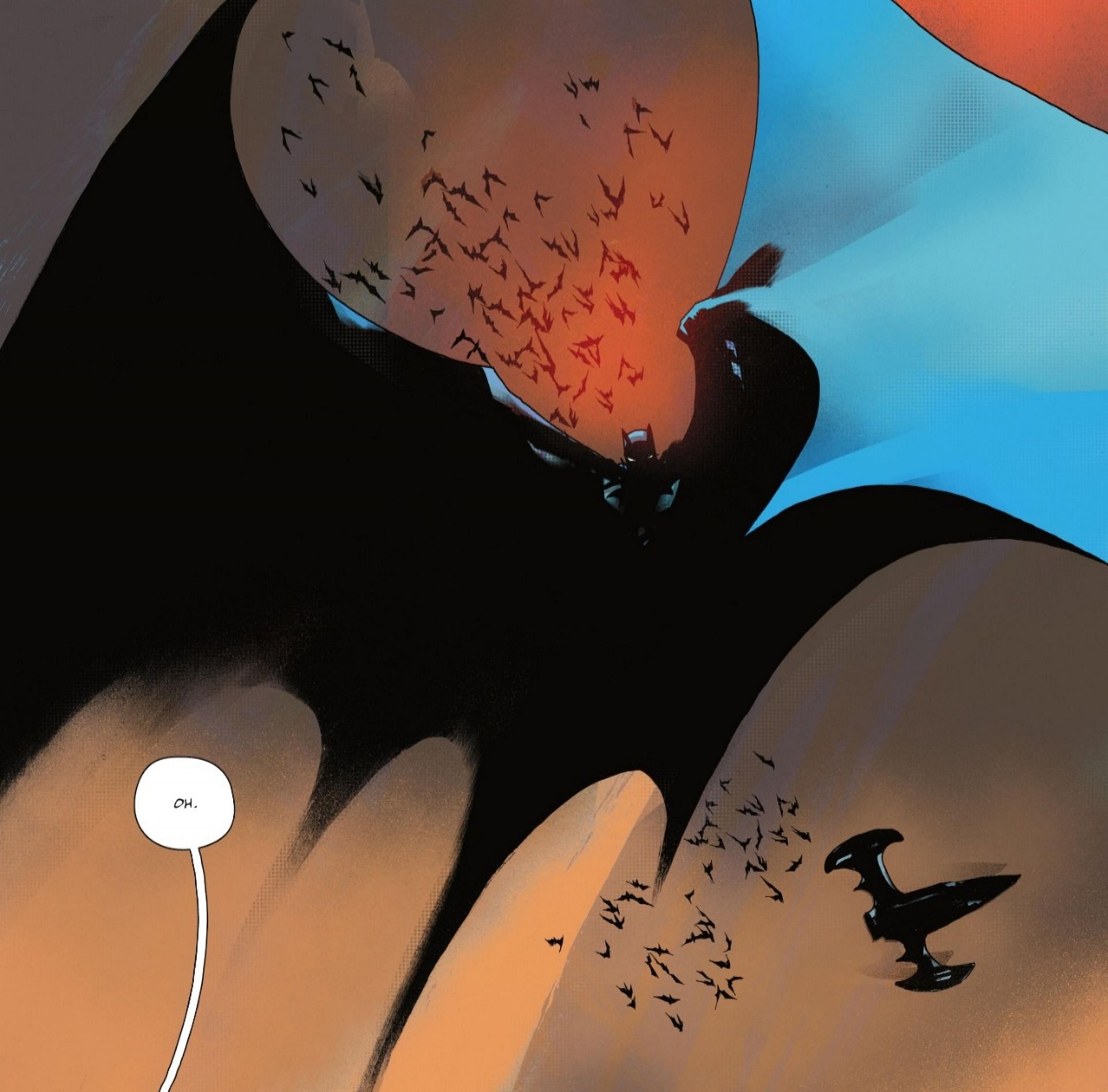 Batman lunges in the sky (Image via DC Comics)