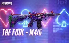 5 rarest upgradable BGMI skins like The Fools M416 in 2022