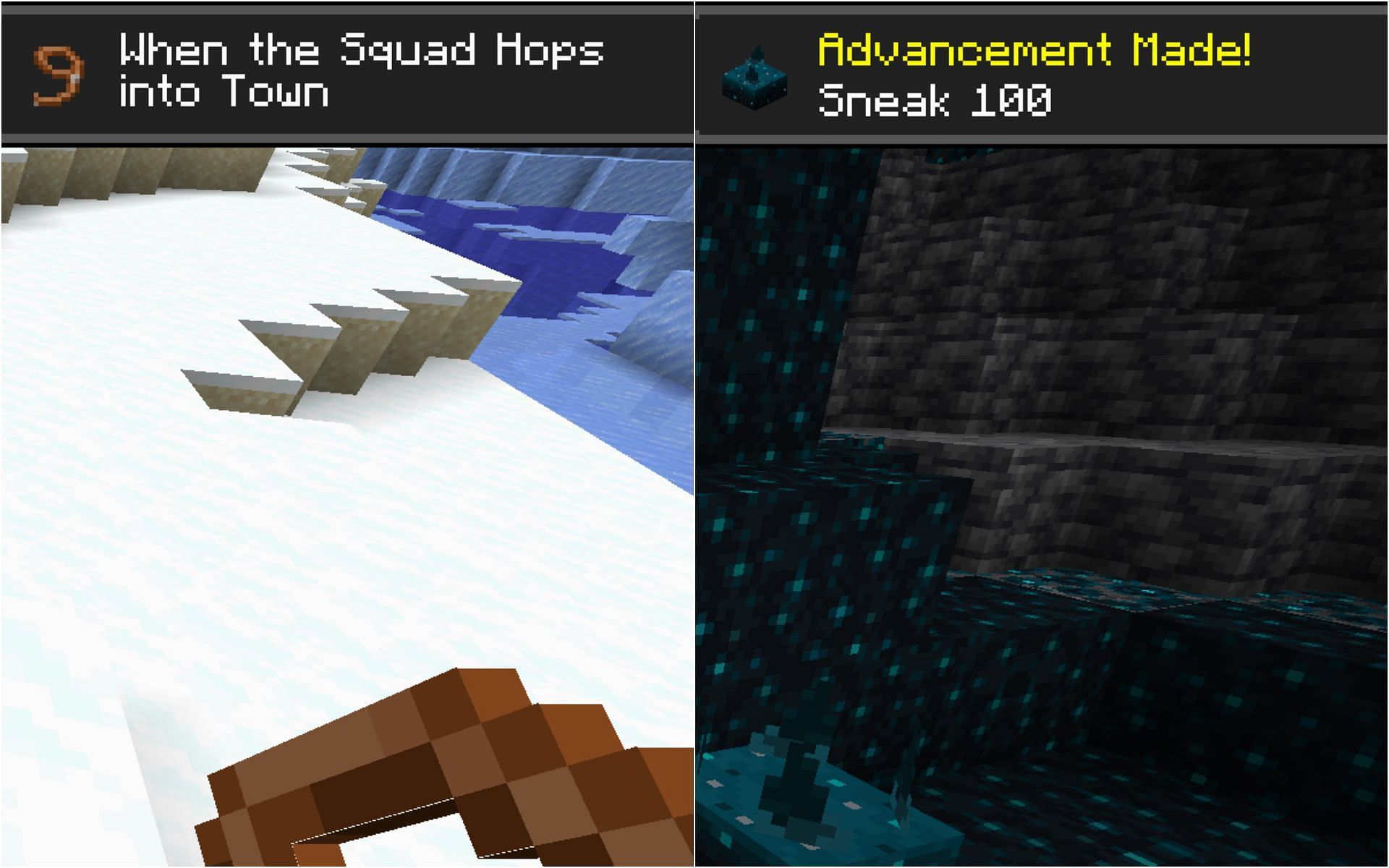 Both the new advancements (Image via Minecraft)