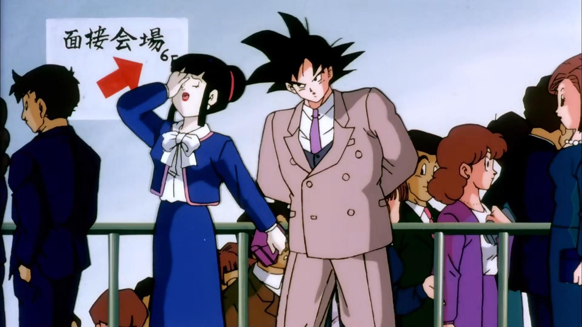 Chi-Chi (left) and Goku (right) are easily the series