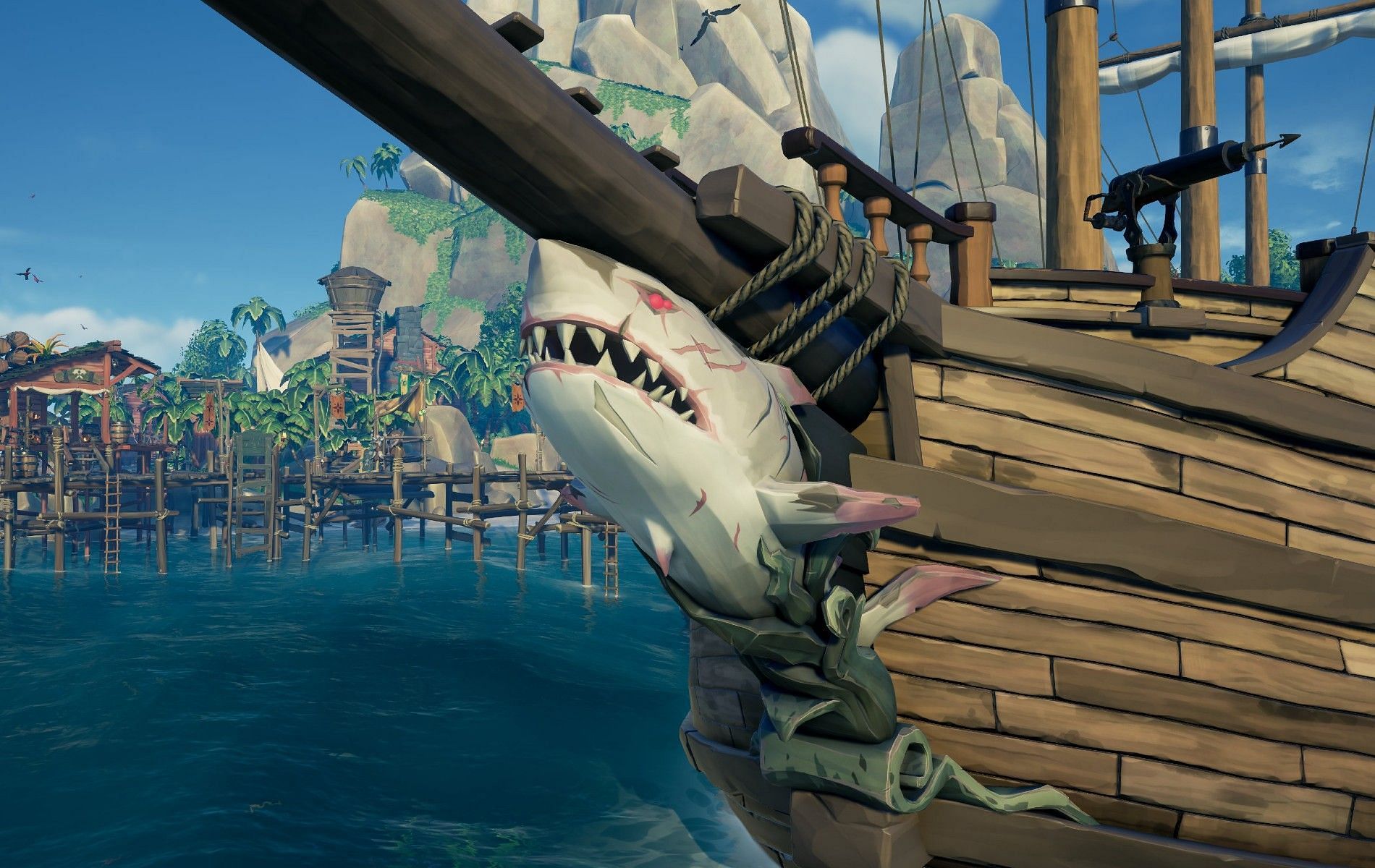 Head to the Killer Whale ship for the adventure. (Image via Rare)