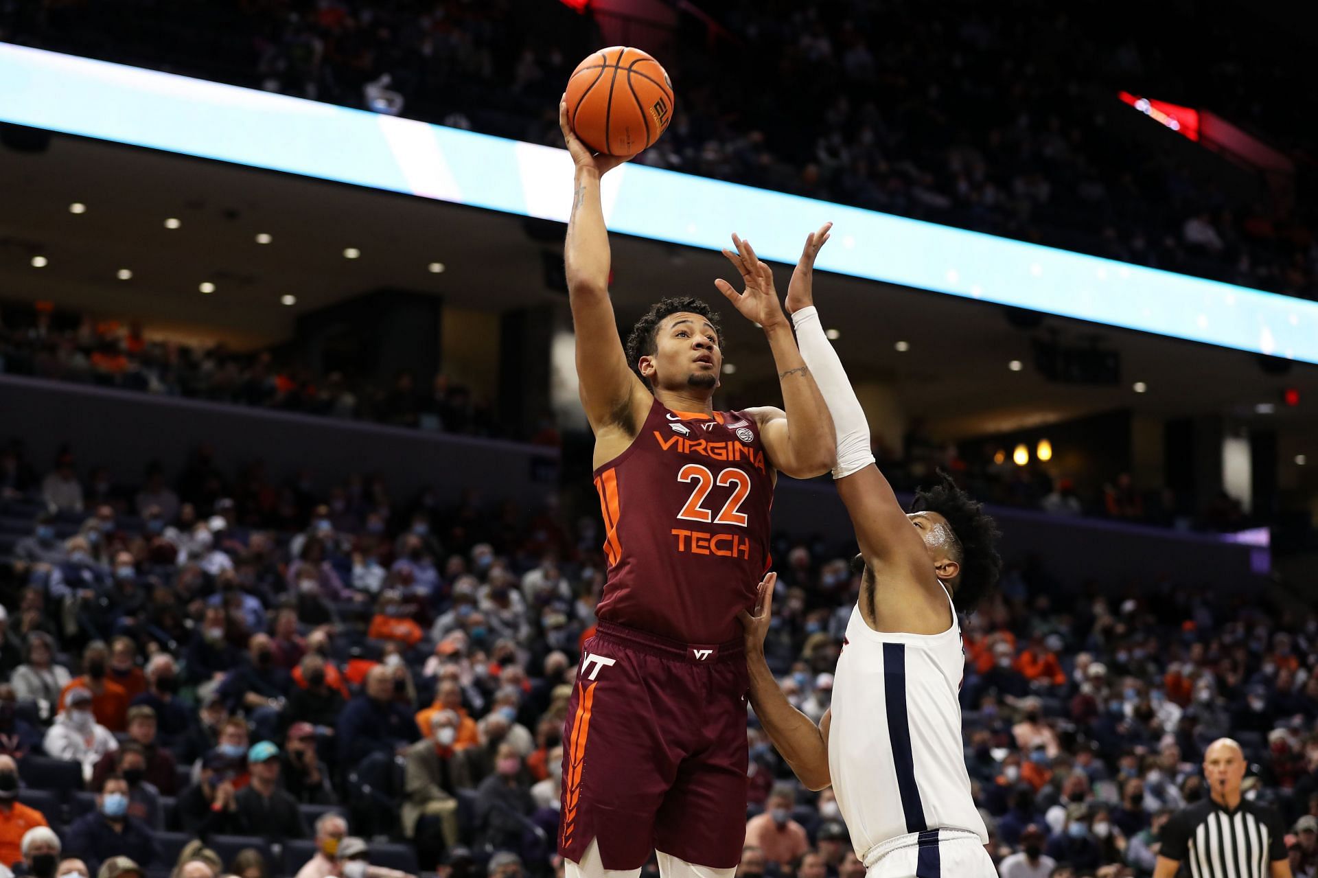 Keve Aluma helped lead the Hokies to an ACC Tournament Championship