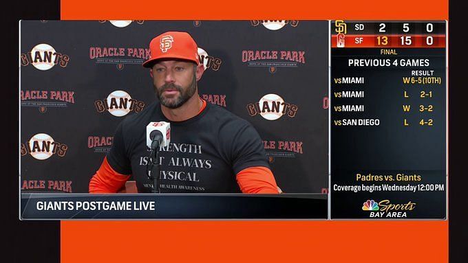 MLB Jersey Numbers on X: Manager Gabe Kapler is introduced in number 19.  INF Mauricio Dubon will need a new number. #SFGiants   / X
