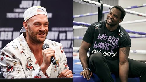 Tyson Fury (left) Dillian Whyte (right)