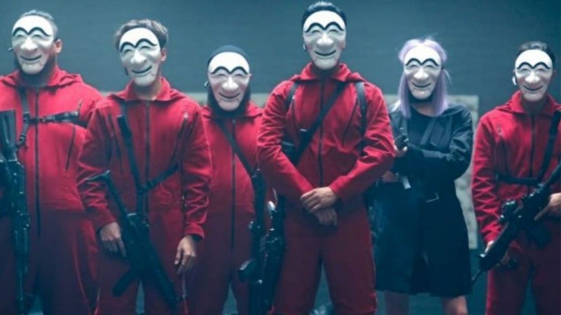 A still from Money Heist Korea teaser (Image via Netflix)