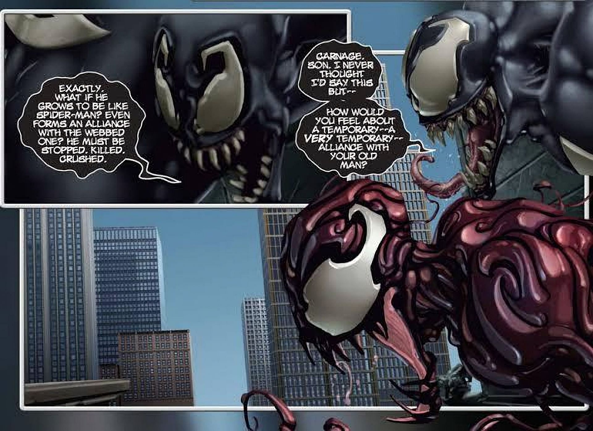 Venom and Carnage (Image via Marvel Comics)