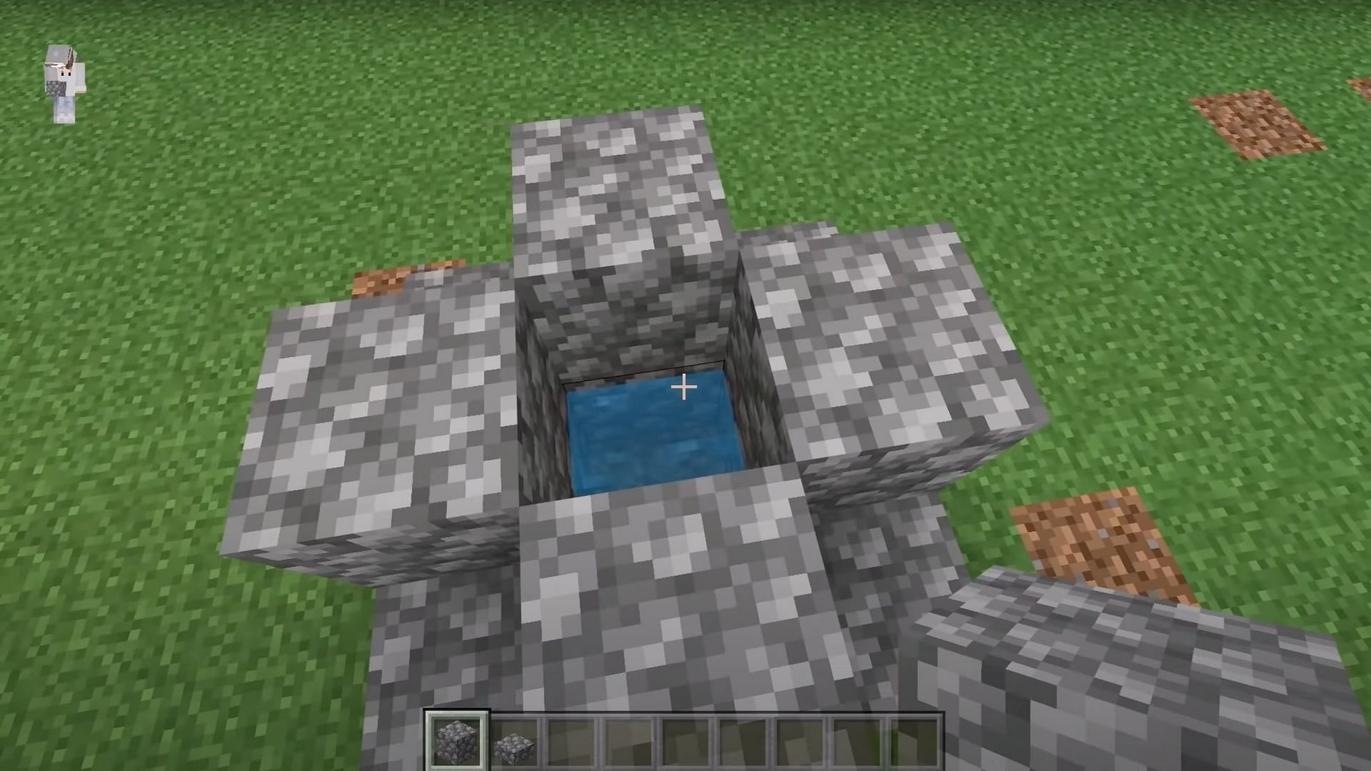 Players should add 3 more blocks to the top of the farm (Image via JC Playz/YouTube)