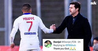 "Messi effect is insane" "Winning the UCL" - Fans react hilariously to fresh update on PSG futures of Pochettino and Mbappe