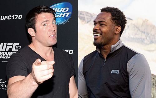 Chael Sonnen (L) and Jon Jones (R) [Right image via @jonnybones on Instagram]