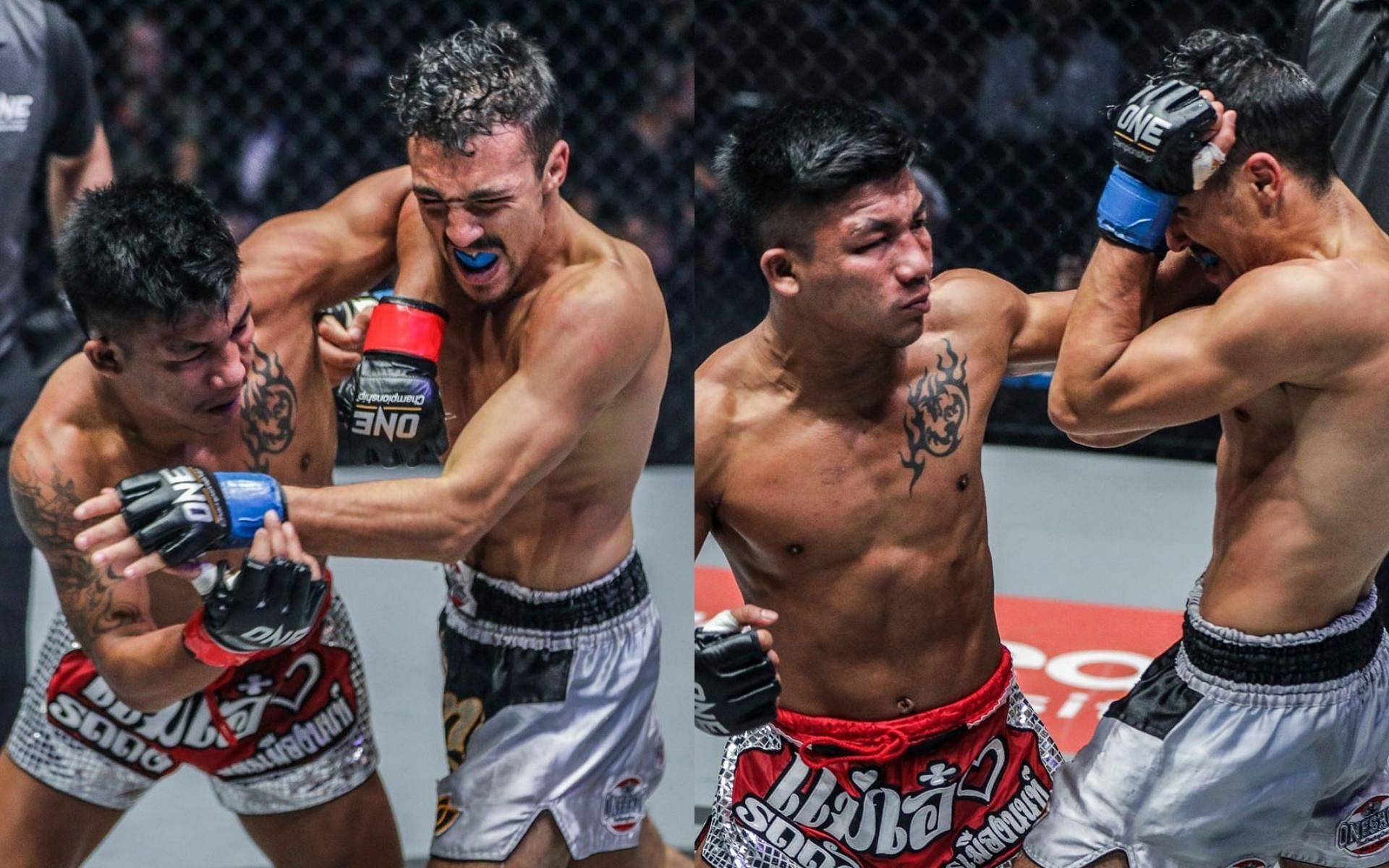 Rodtang Jitmuangnon (left) edged out Hakim Hamech (right) in their 2019 battle. (Images courtesy of ONE Championship)
