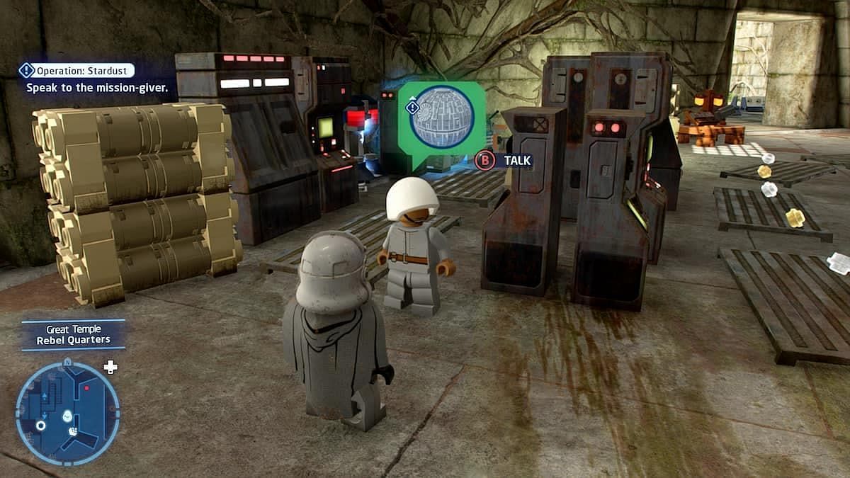 This NPC will provide the quest that unlocks the Death Star once completed (Image via TT Games)