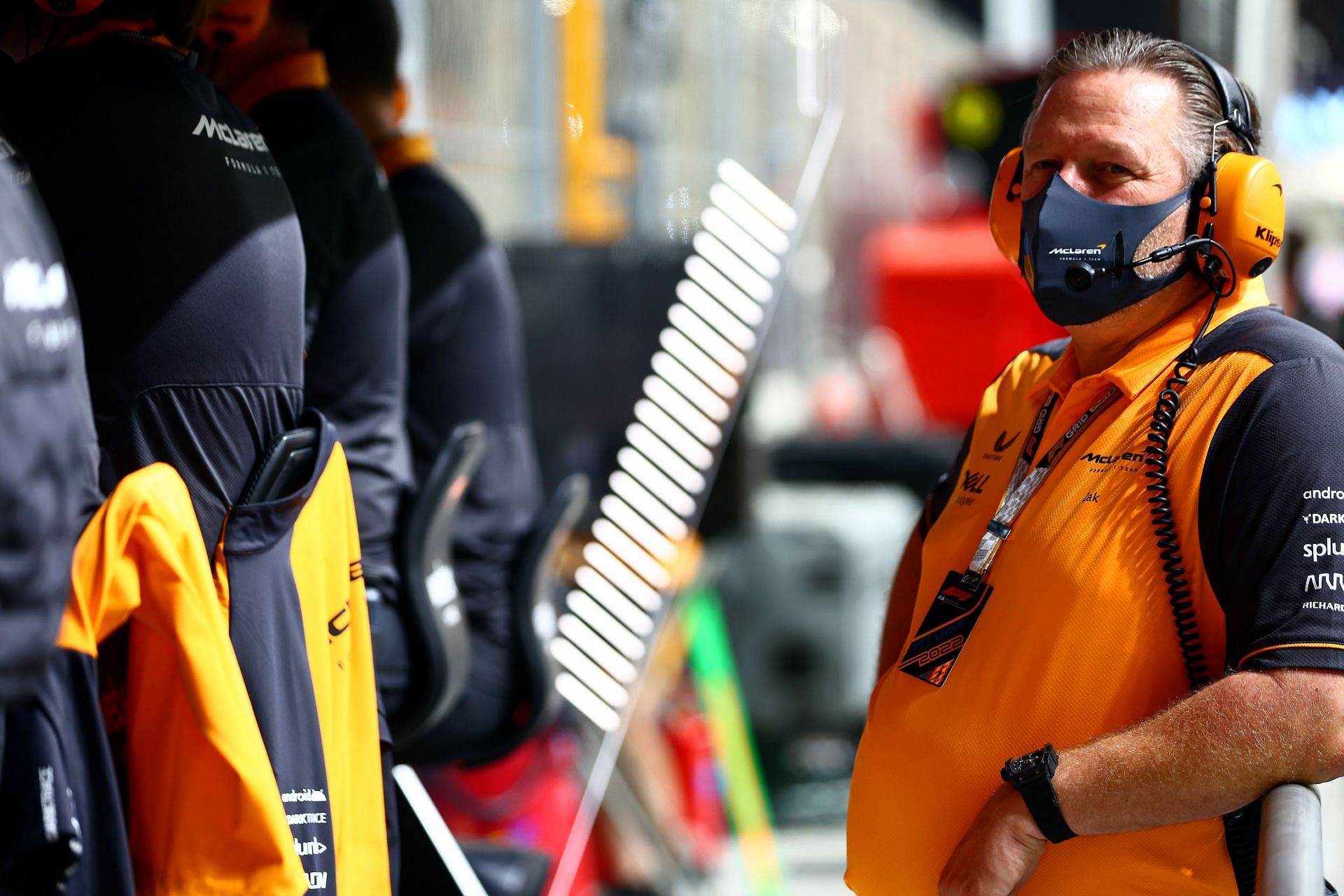 McLaren CEO Zak Brown looks on during the 2022 F1 Saudi Arabian GP (Photo by Mark Thompson/Getty Images)