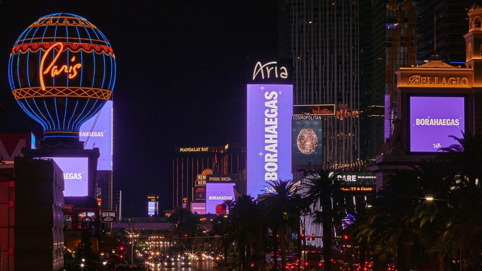 Las Vegas turned into a Borahaegas (Image via HYBE Corp.)